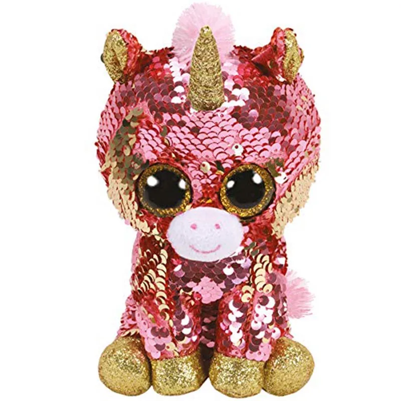 

Ty Sunset The Unicorn Sequin Flippable Series Plush Animal Toys Stuffed Doll Gift 15cm