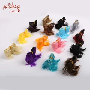 Парик для шарнирной куклы Cataleya, черные, красные волосы, 5 см * 100 см, SD, бесплатная доставка