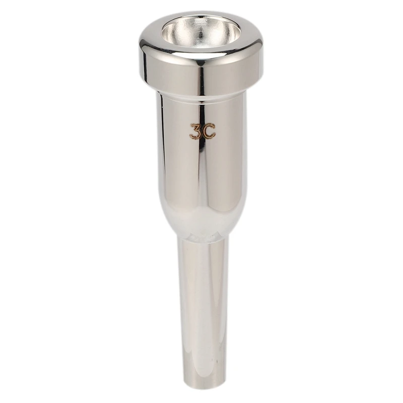 Trumpet Mouthpiece Meg 3C Size Silver for Bach Beginner Musical Accessories Parts with LOGO | Спорт и развлечения