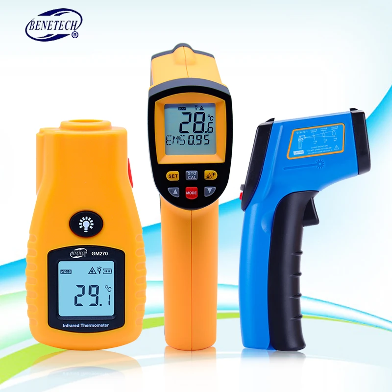 BENETECH цифровой термометр GM320~ GM900 Бесконтактный инфракрасный термометр Температурный пистолет с ЖК-дисплеем с подсветкой