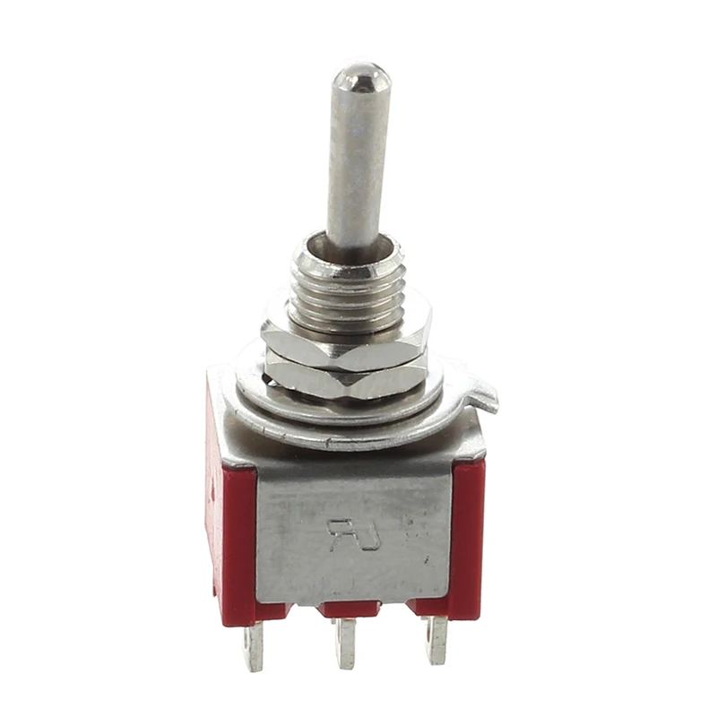 Мини-переключатель DPDT ON-две позиции Красный 2A 250V 5A 120V | Обустройство дома