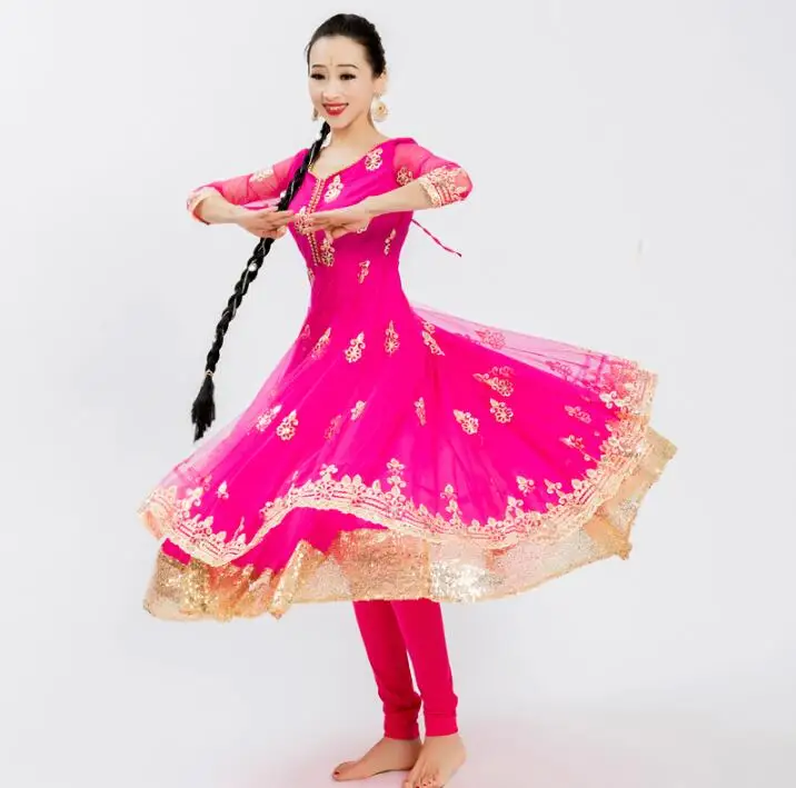 Индийские сари женский костюм с вышивкой в этническом стиле Salwar Kameez наборы для