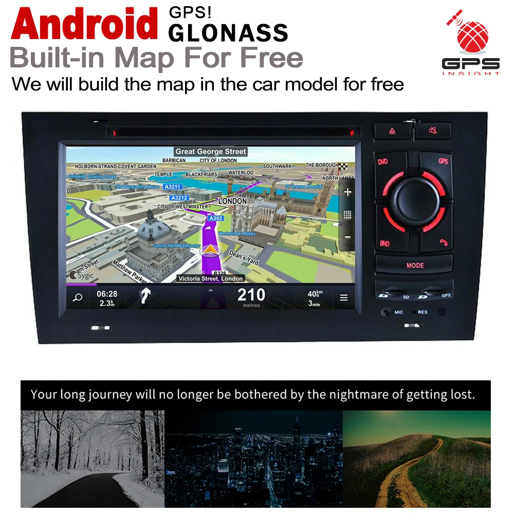 Автомобильный DVD плеер IPS Android GPS для Audi A6 4B 4F 1998 ~ 2006 MMI HD сенсорный экран навигация