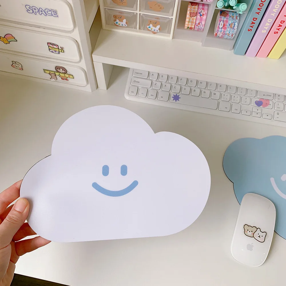 

kawaii Cloud Antislip kawaii Cute Mouse Pad Anime Desk Big Mat Pads Cup Mat Cartoon Waterproof Office Home Decor for Girls Boys