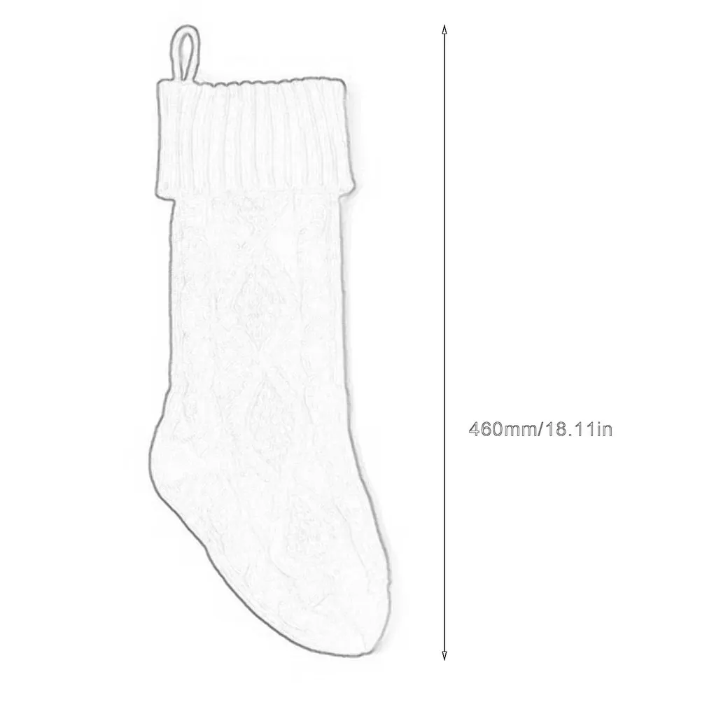 

Knitted Woolen Home Wall Decoration Candy Bag Socks Diamond Gift Bag Christmas Socks Christmas Fireplace Decorations For Kids