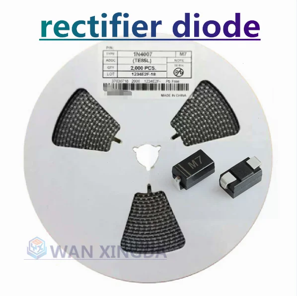 100pcs M1 M2 M4 m7f A7 SMA rectifier diode 1A SMD 1N4001 4002 4004 4007 ss310 RS1M RS2M es1d es1j us1m and other Schottky diodes