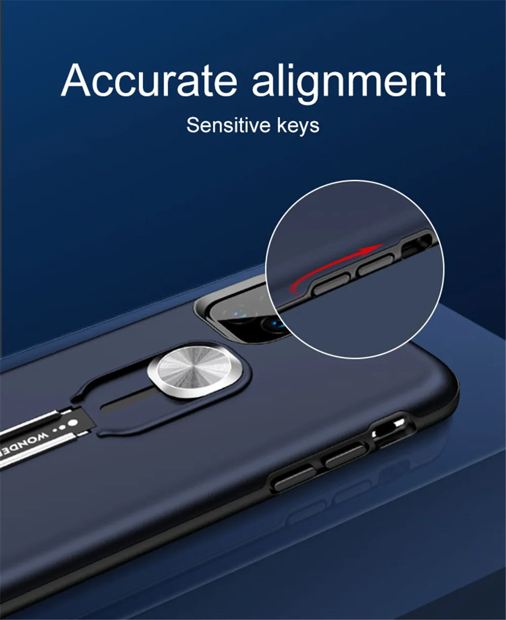 Роскошный чехол для телефона с магнитным кольцом для iphone 11 pro max Xs max XR X 8 7 6s Plus силиконовый автомобильный держатель с кольцом на палец