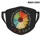 Быть Вид подсолнечника модный принт Забавный Pm2.5 многоразовый уход за кожей лица маска крутая старика милые красочные модные смешные очки часов голубое платье для девочек