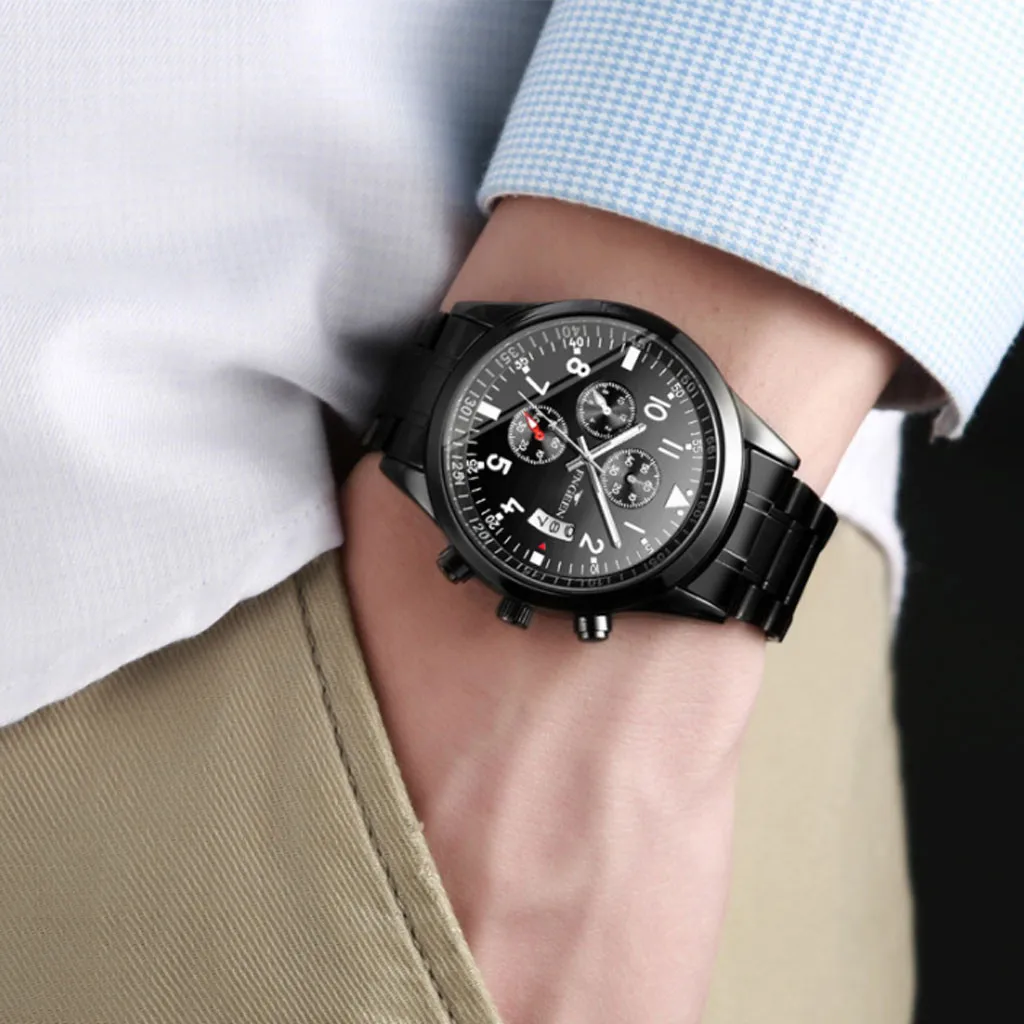 Бизнес часы для мужчин 2020 Роскошные Брендовые мужские Часы повседневные