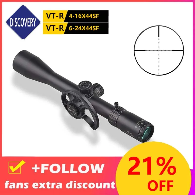 

Discovery Rifle Scope Optical Sight For Hunting Pneumatics 4-16X44 Tactical Collimator RifleScope Glass Tube Airsoft Air 6-24X44