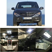 led interior car lights for ssangyong actyon 1 minivan sports 1 qj korando cabrio kj car accessories lamp bulb error free