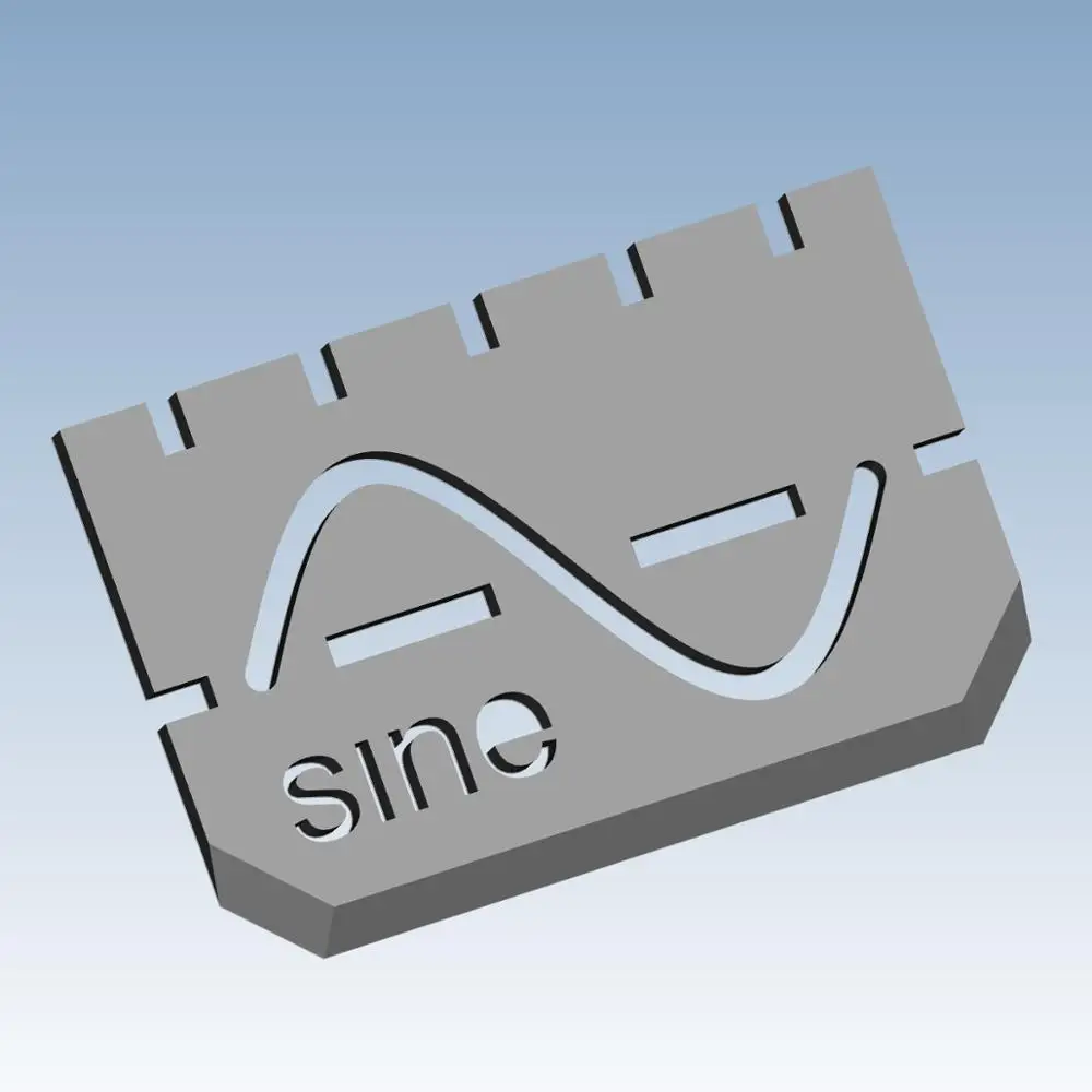 

Sinusoidal and cosine curves Custom order digital models 3D printing service Education Teaching Aid Tools ST3001