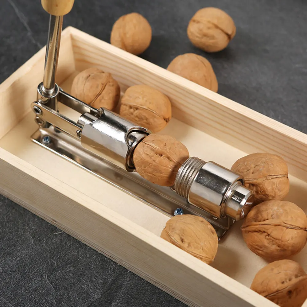 

1Pc Nut Opener Household Nut Sheller Walnut Opener Nut Peeling Machine (Khaki)