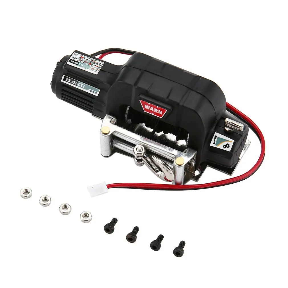 

1/10 Simulation RC Climbing Car Radio Control Full Metal Winch for 1/10 TRX-4 Axial SCX10 RC4WD D90 D10 Car Truck
