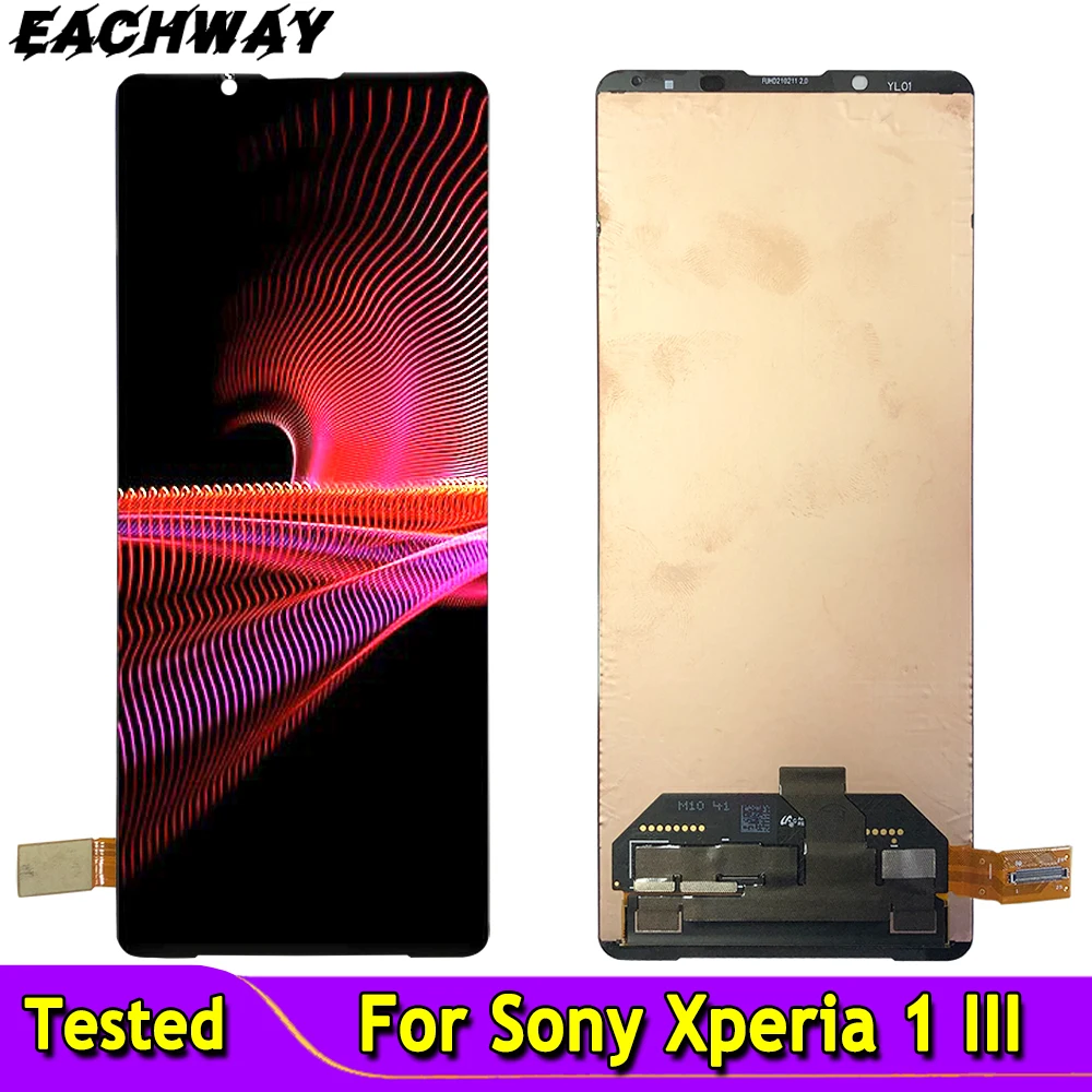 Купи Сенсорный экран 6, 5 дюйма для Sony Xperia 1 III сог03 Xperia 1 J8110 Xperia 1 II, ЖК-дисплей с дигитайзером в сборе Xperia 1 XZ4, ЖК-дисплей с рамкой за 2,055 рублей в магазине AliExpress