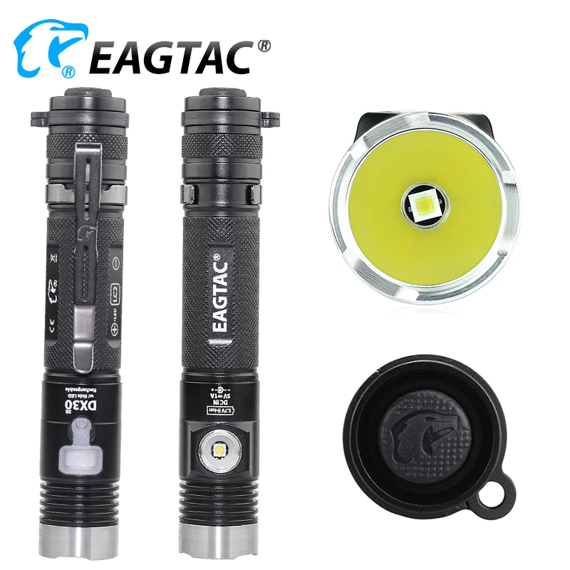 安い Eagtac Dx30lc2 Sr Cree XP-L Hi Nohia 219b 219c Acri92 Led充電式懐中電灯18650 Cr123aハンティングライトが充電器に組み込まれています