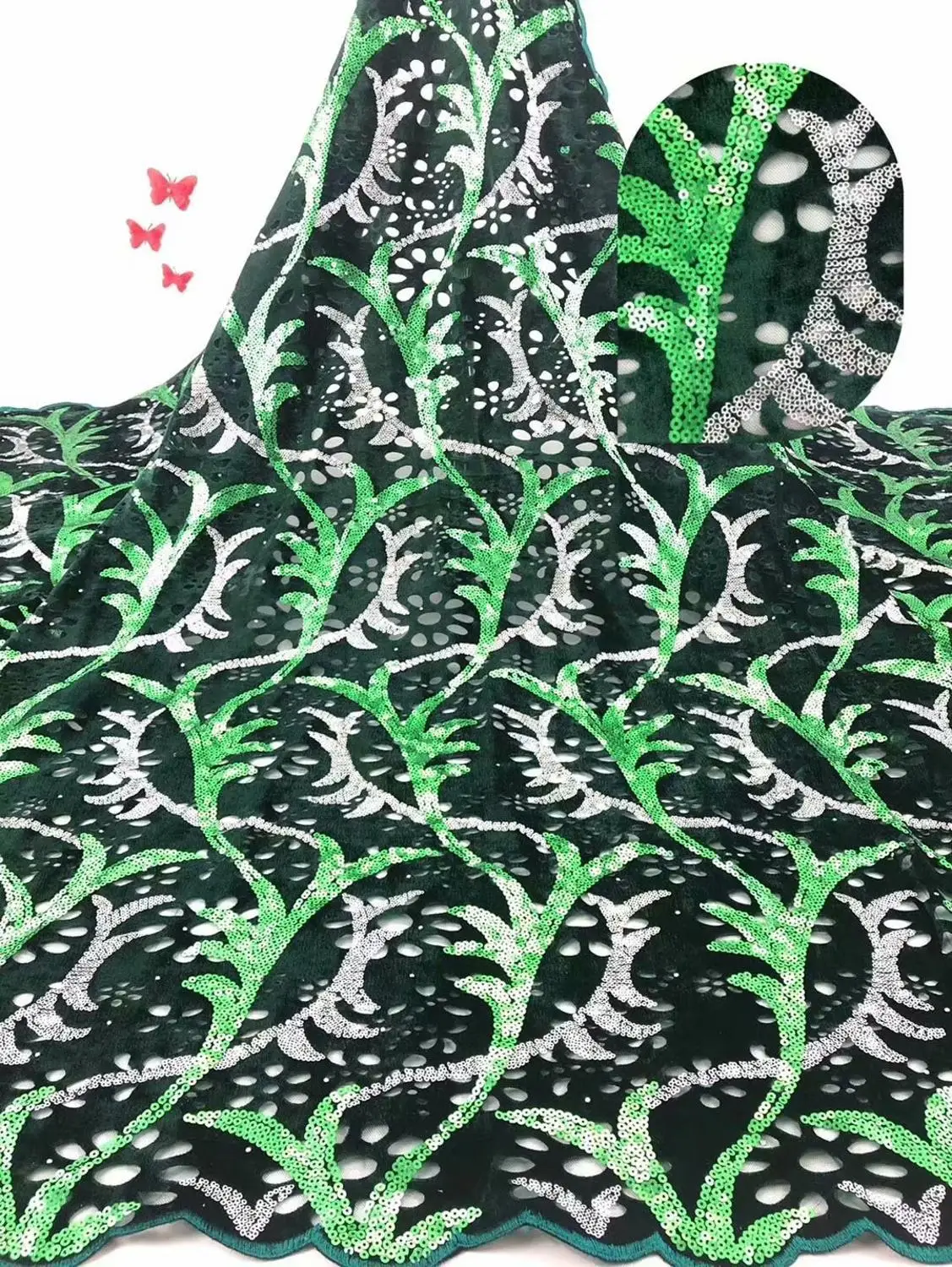 Кружевная ткань с блестками в африканском стиле бархатные ткани для пошива