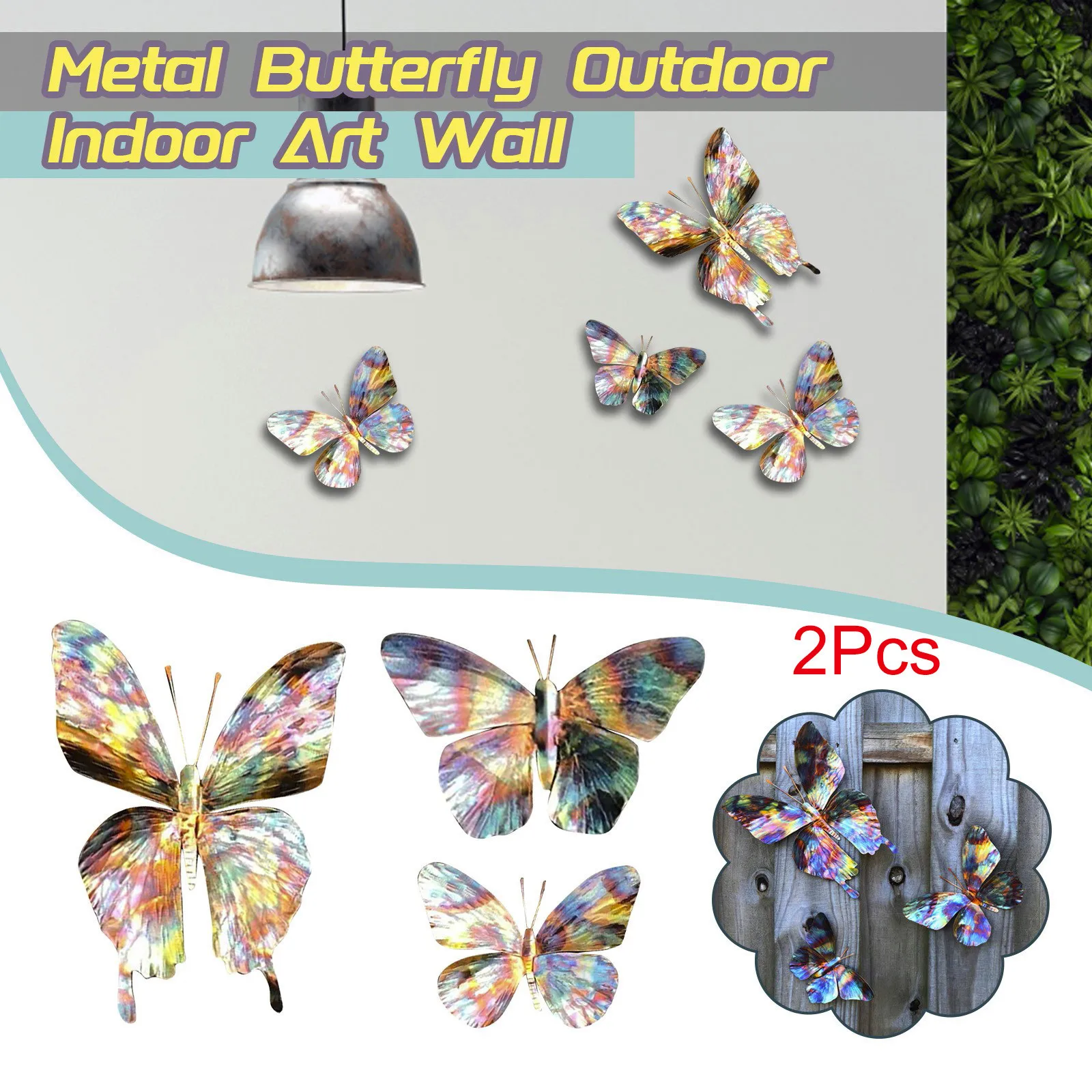 

Металлическая Бабочка со стеклянной стеной, украшение для сада и дома, уличные аксессуары, статуи, скульптуры двора 2022