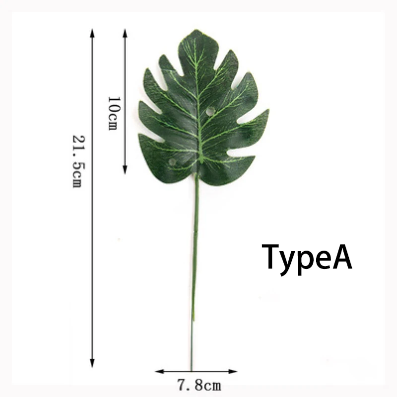 Фон для фотосъемки с тропическими пальмами и искусственными листьями 5