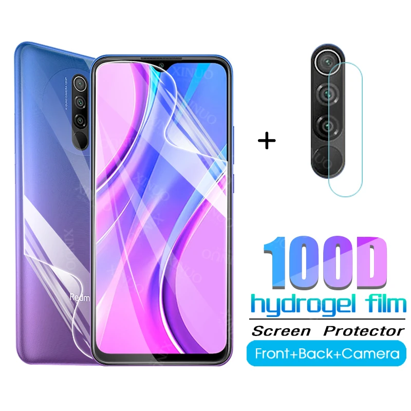 

Гидрогелевая пленка 3 в 1 для передней и задней камеры Xiaomi Redmi 9, Redmi 9, не стекло