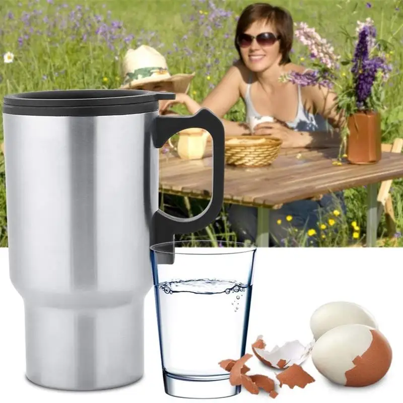

for car 12v 280/450ml Intelligent Stainless Steel Portable Car Kettle Heater thermos cup heater water bottle Electric car