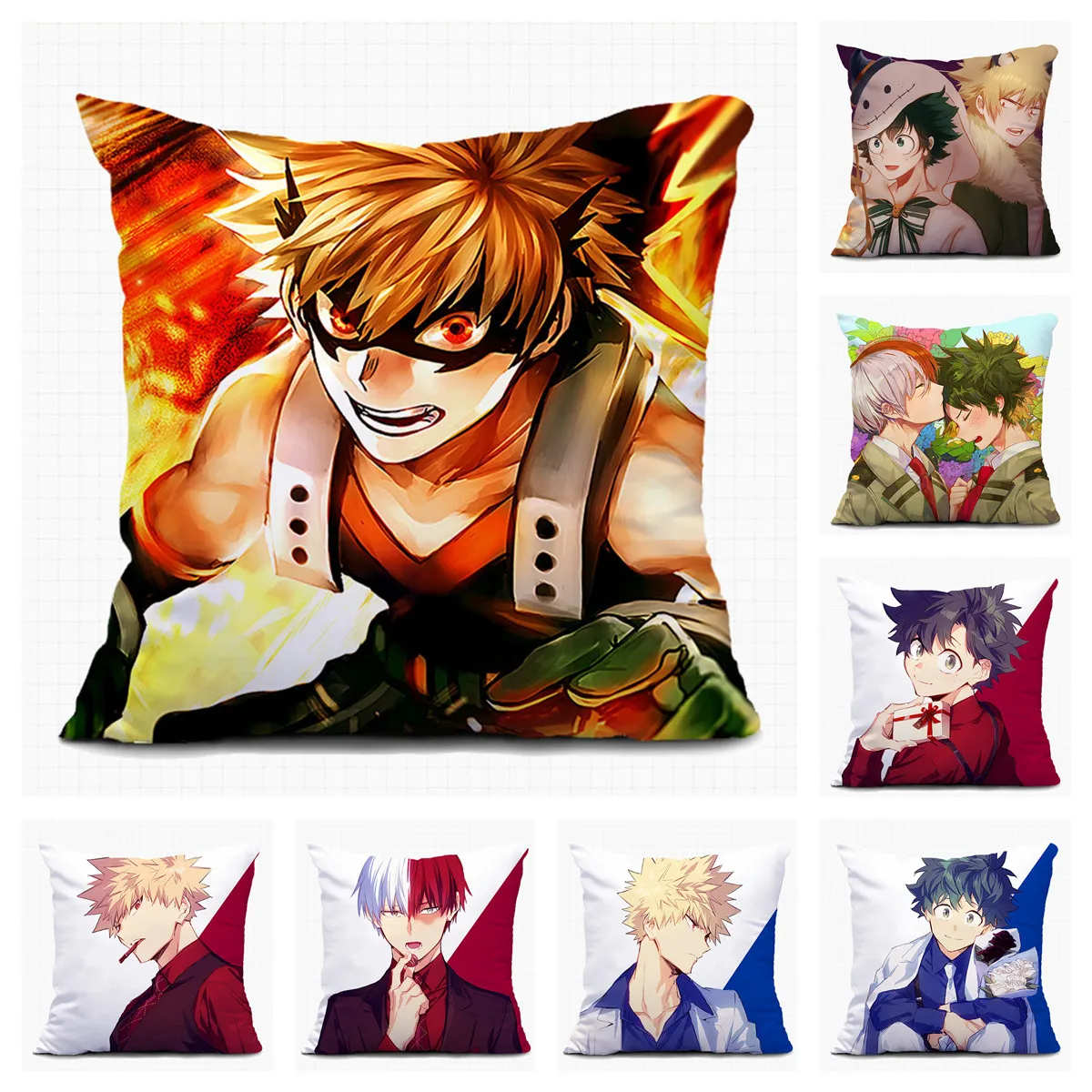 

Anime My Hero Academia Sofa Pillow Case Custom Todoroki Shoto Decorative Cushion Covers Pillowcase Home Textile XMAS Gift 013