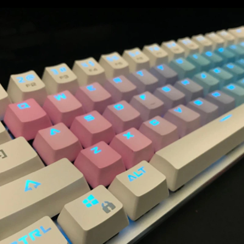 37 ключей PBT Keycaps с подсветкой двойной впрыск цвет Keycap набор для механической