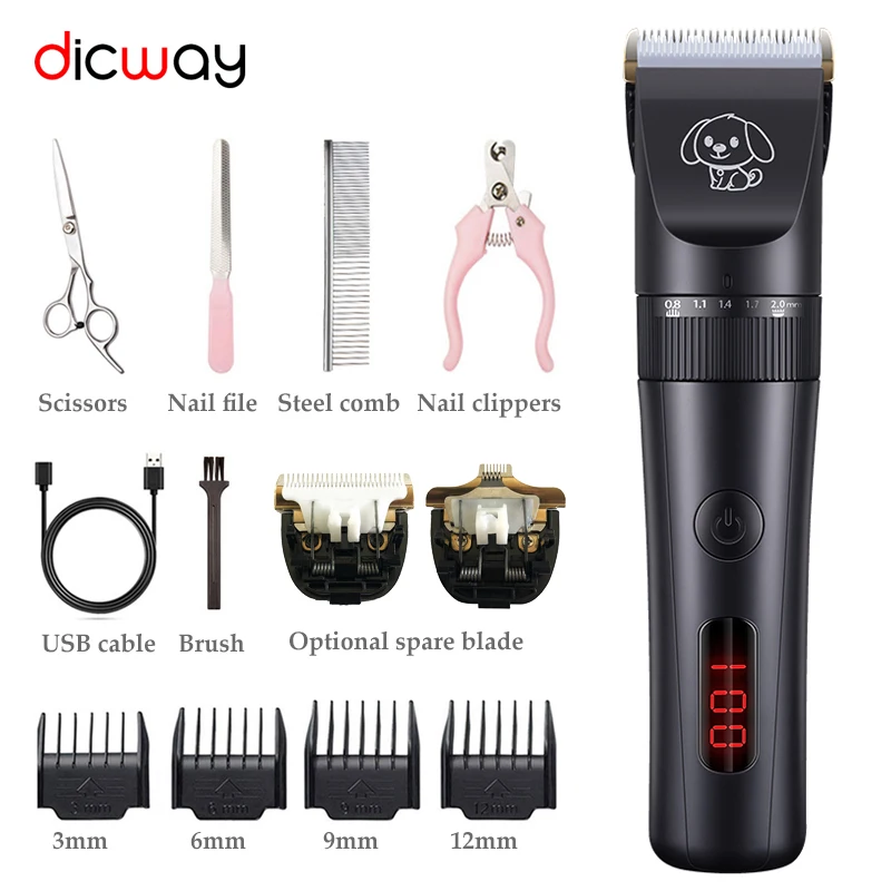 PATWAY V13 Новый питомец собака Уход за лошадьми машинка для укладки волос инструмент