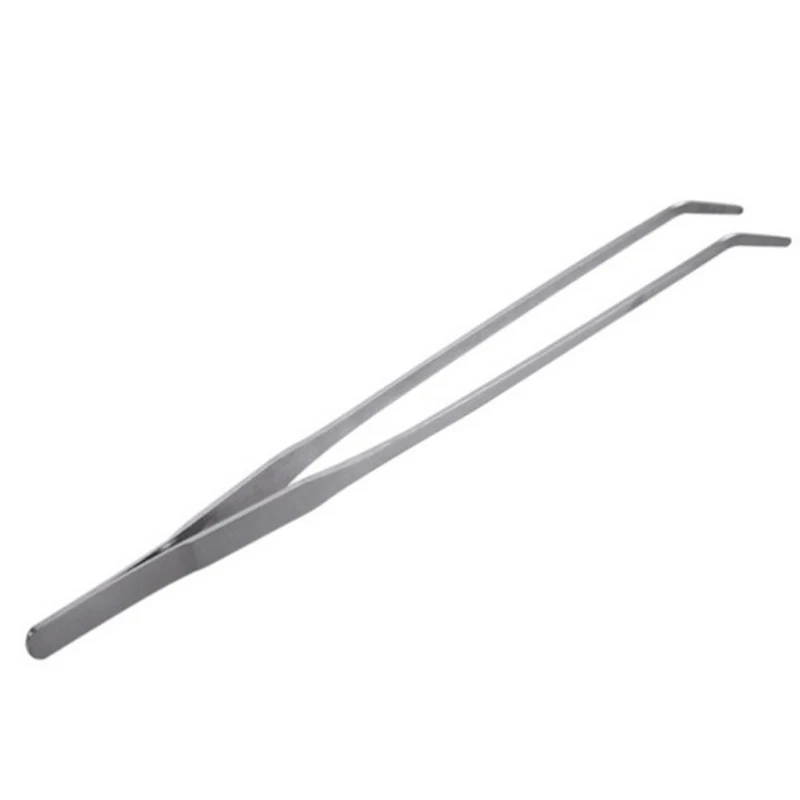 Stainless Steel Curved Aquarium Tweezers Plant Shrimp Reef Tweezer Fish Tank Cleaner Accessories Cleaning Tool | Дом и сад