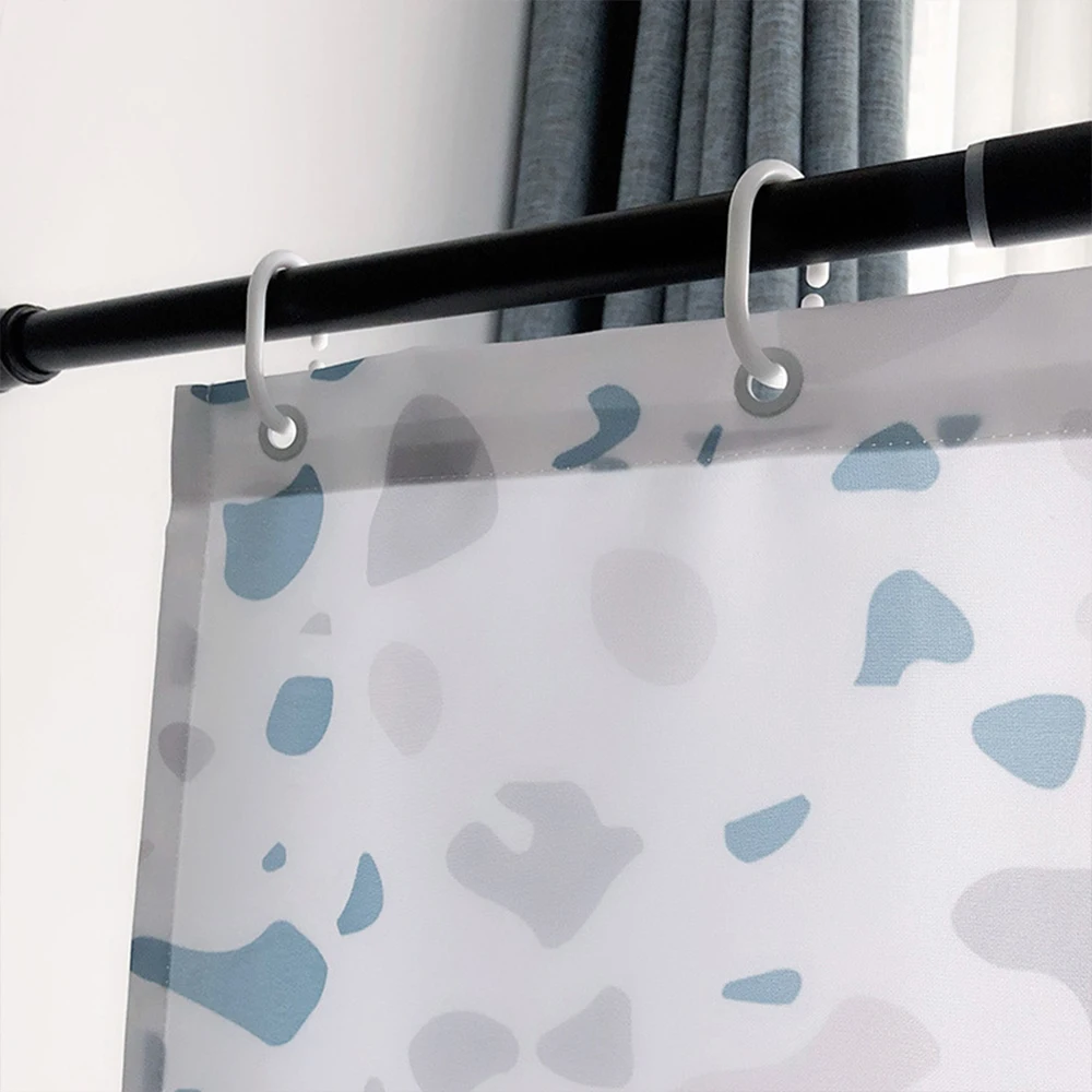 Занавеска для ванной с маленьким камнем водонепроницаемый шторка узором в виде