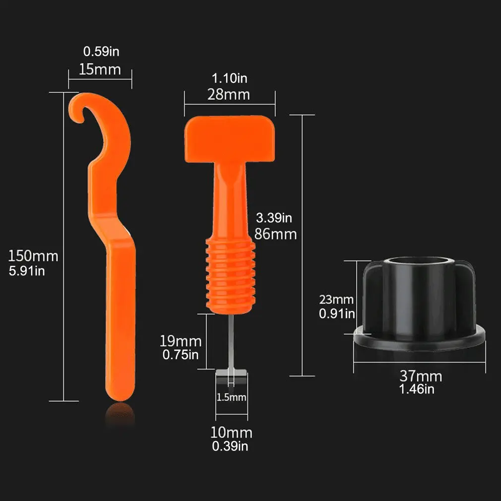 

50Pcs Level Wedges Tile Spacers Tile Leveling System Leveler Tool Kit Flooring Wall Tile Spacer Carrelage Locator Spacers Plier