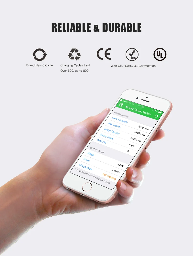 WST аккумулятор для телефона высокой емкости для Apple iPhone 6, 6 S, 7, 5, 5S, сменные батареи, внутренняя батарея для телефона с полным набором инструментов
