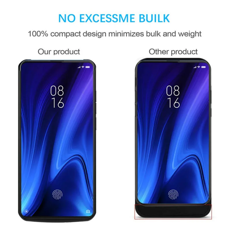 6500 мАч батарея зарядное устройство чехол для Xiaomi Redmi K20 экстенал портативный