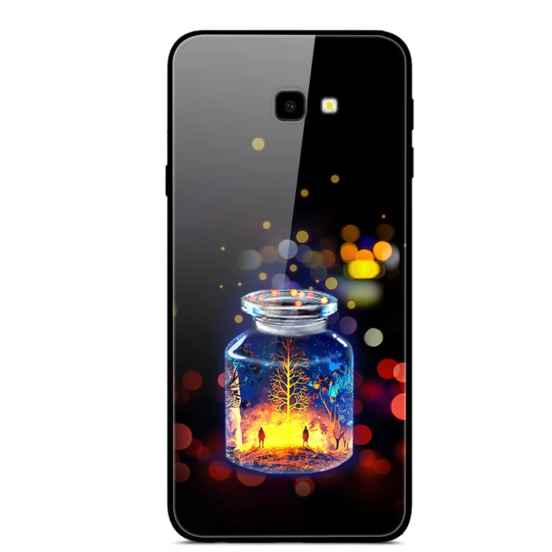 37 Для samsung J4 Plus чехол закаленное стекло твердая задняя крышка для samsung Galaxy J4 Plus чехол J 4 Plus A20E A2 Core Note 10 Plus - Цвет: 37