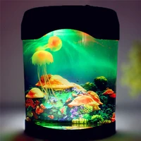 jellyfish night lights tank marine world swimming mood light led colorful aquarium night lamp childrens lamp decorative lights