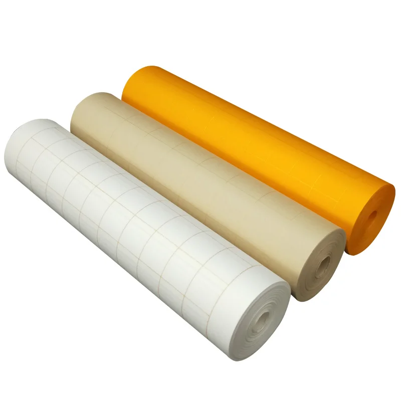 100M Chinese Rice Paper Calligraphy Creation Row Half-Ripe Roll Xuan Paper with Grids Chinese Painting Xuan Papers Three Colors