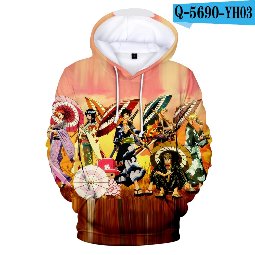 

Hot Anime One Piece Hoodies luffy Fashion 3D Hoodies Harajuku Print One Piece Sweatshirt luffy Jacket Anime Manga Men Sweatshirt