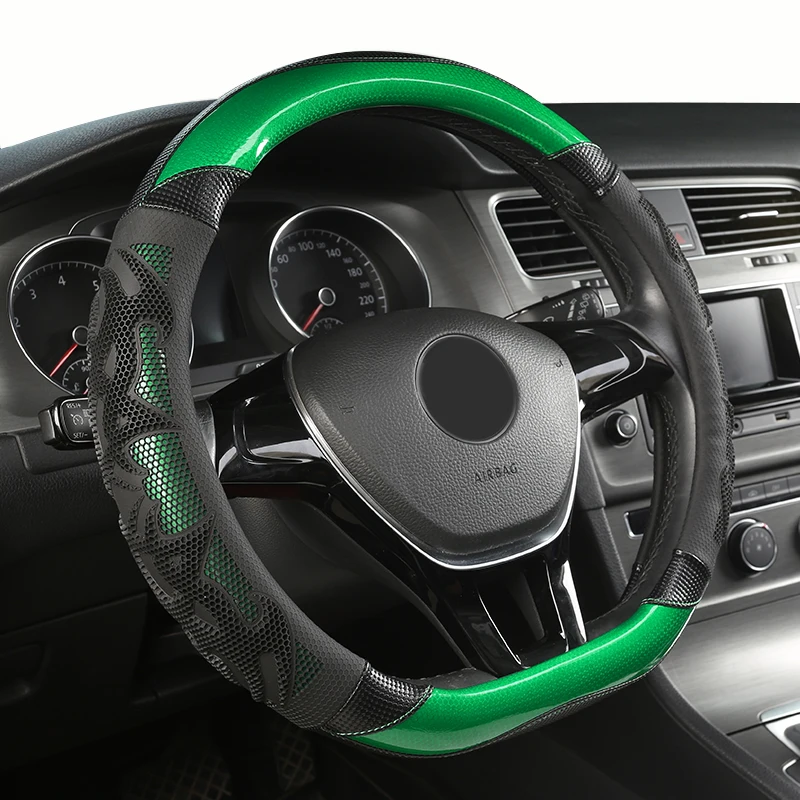 QIEKERETI микрофибра кожаный чехол рулевого колеса автомобиля для Perodua Myvi Alza Axia Viva