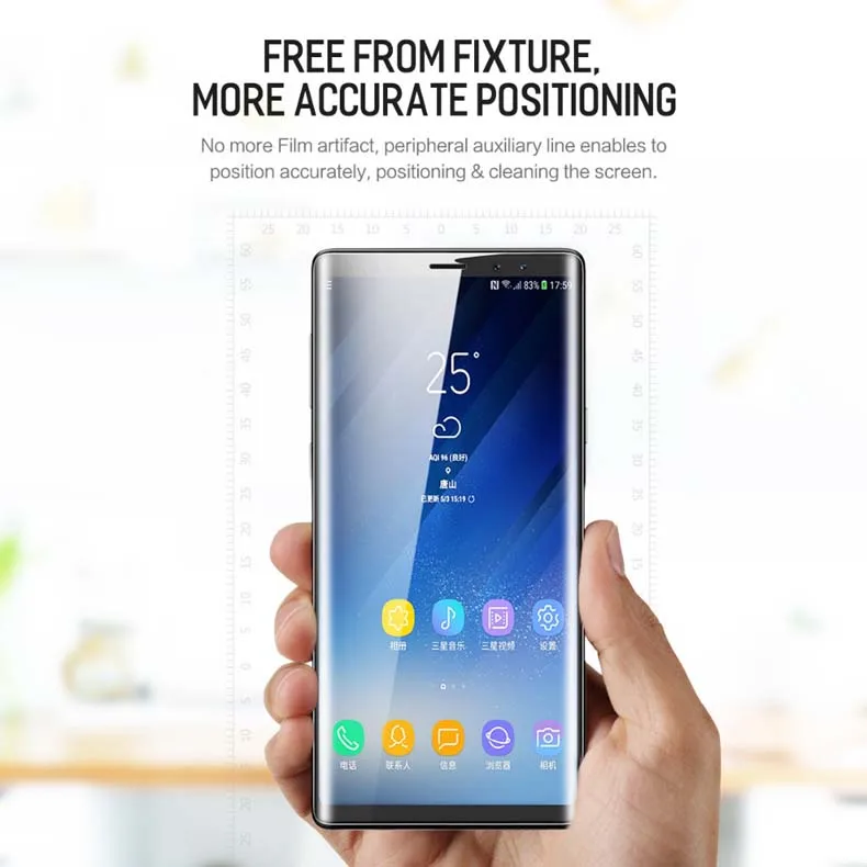 Защитная пленка для экрана для samsung Note 9 10 Plus ROCK 0,18 мм с полным покрытием 3D изогнутая мягкая Гидрогелевая пленка для экрана для samsung Note 9 10