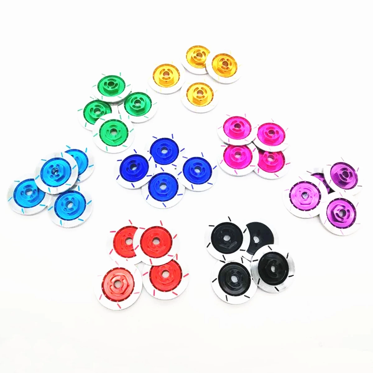 4 шт. алюминиевый сплав Тормозной диск колесный обод металлический шестигранный