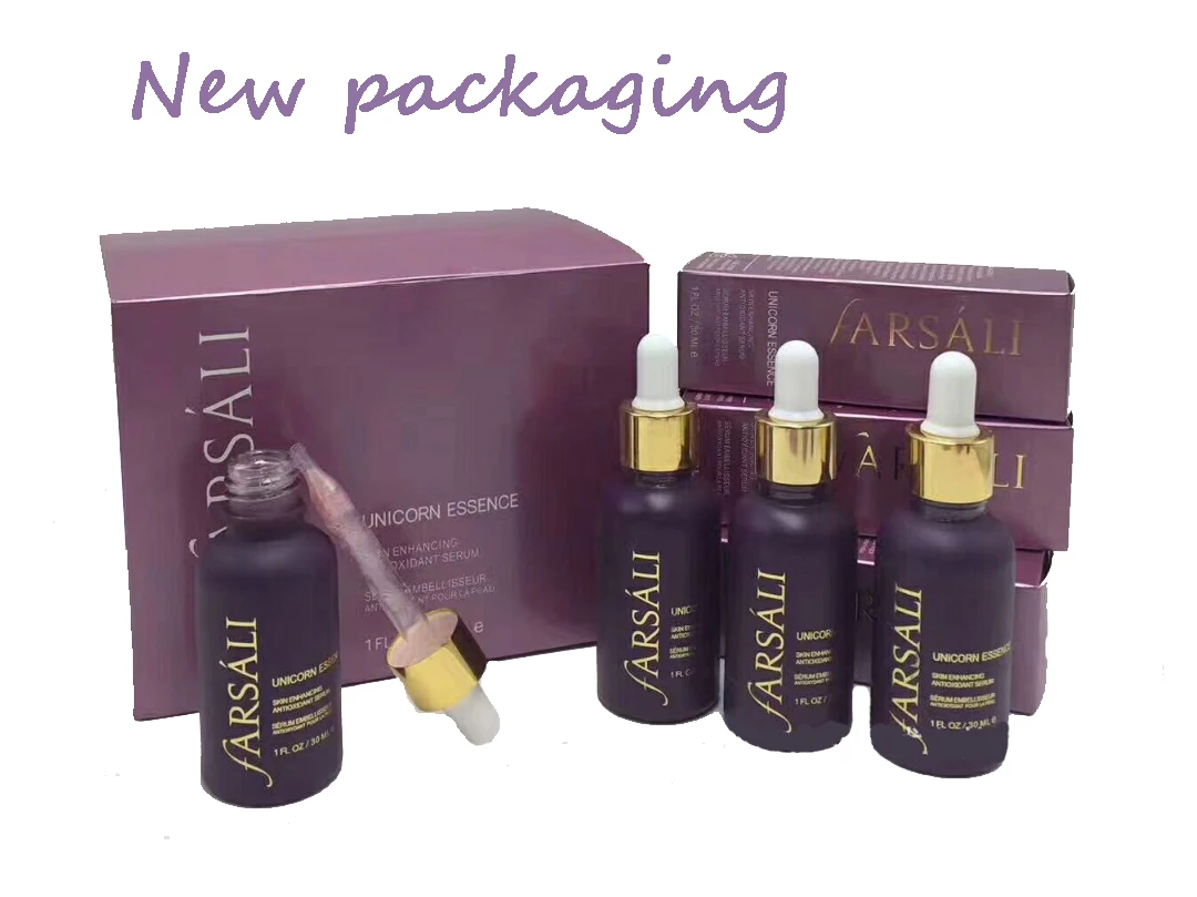 Эссенция для ухода за кожей пурпурного цвета с единорогом и слезами перед