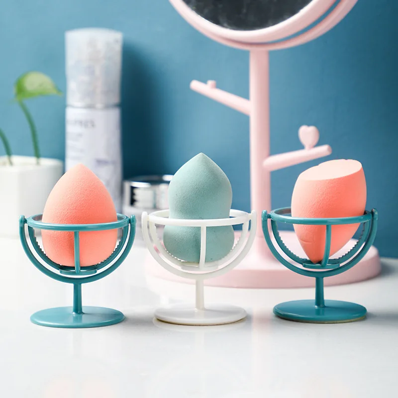 1PC Plastic Makeup Sponge Holder Brand Beauty Puff Rack Powder Storage Drying Stand Cosmetic Tool |
