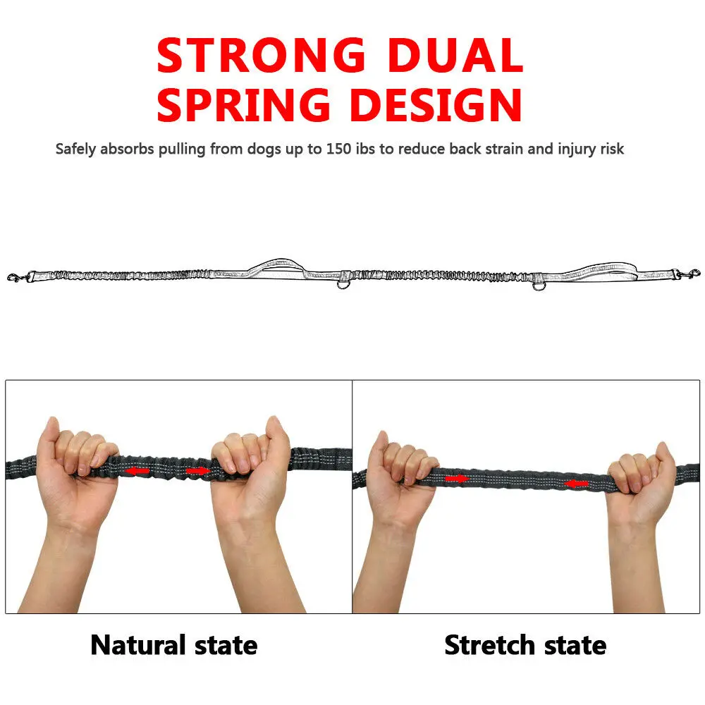 Регулируемый поводок для собак спортивный эластичный пояс бега и ходьбы Тяговая