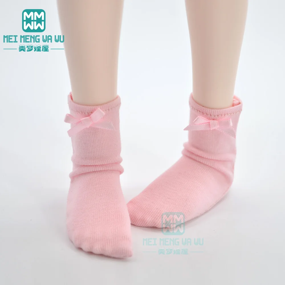 Аксессуары для куклы подходят 1/6 1/4 1/3 BJD MSD YOSD MYOU SD13 SD10 розовые полосатые носки