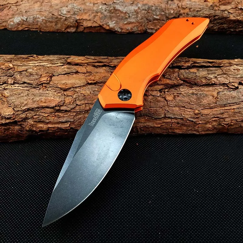 Orange handle Складной нож для повседневного использования Kershaw 7100 CPM154 Лезвие Карманные ножи выживания для кемпинга алюминиевая ручка тактические охотничьи Портативные Ручные инструменты - Цвет: Orange handle