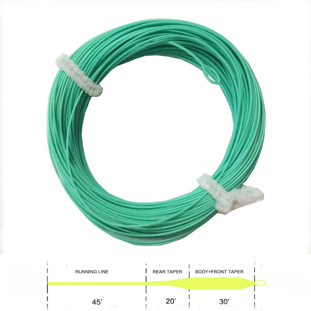 

Aventik Blue Color Fly Weight Forward Intermediate Trout Fly Line With Welded Loop 95FT For Fly Fishing Best Fishing line L