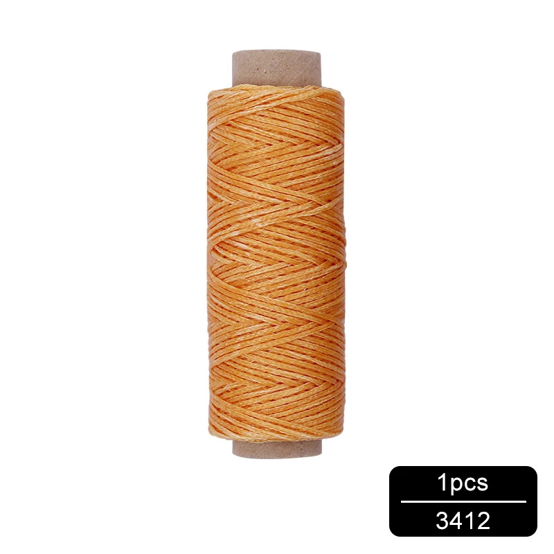 NO.3412 MIUSIE 1 шт. 50 м 150D 1 мм кожаный вощеный шнур для DIY инструмент для рукоделия ручная строчка плоская Вощеная швейная линия - Цвет: NO.3412