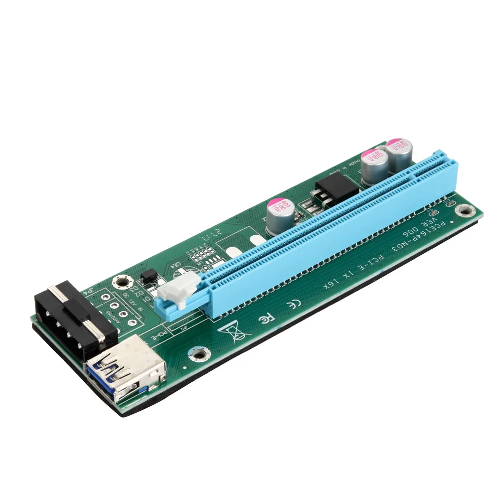 USB 3 0 PCI E Express 1X к 16X расширитель переходника карты питания BTC кабель для биткоина LFX