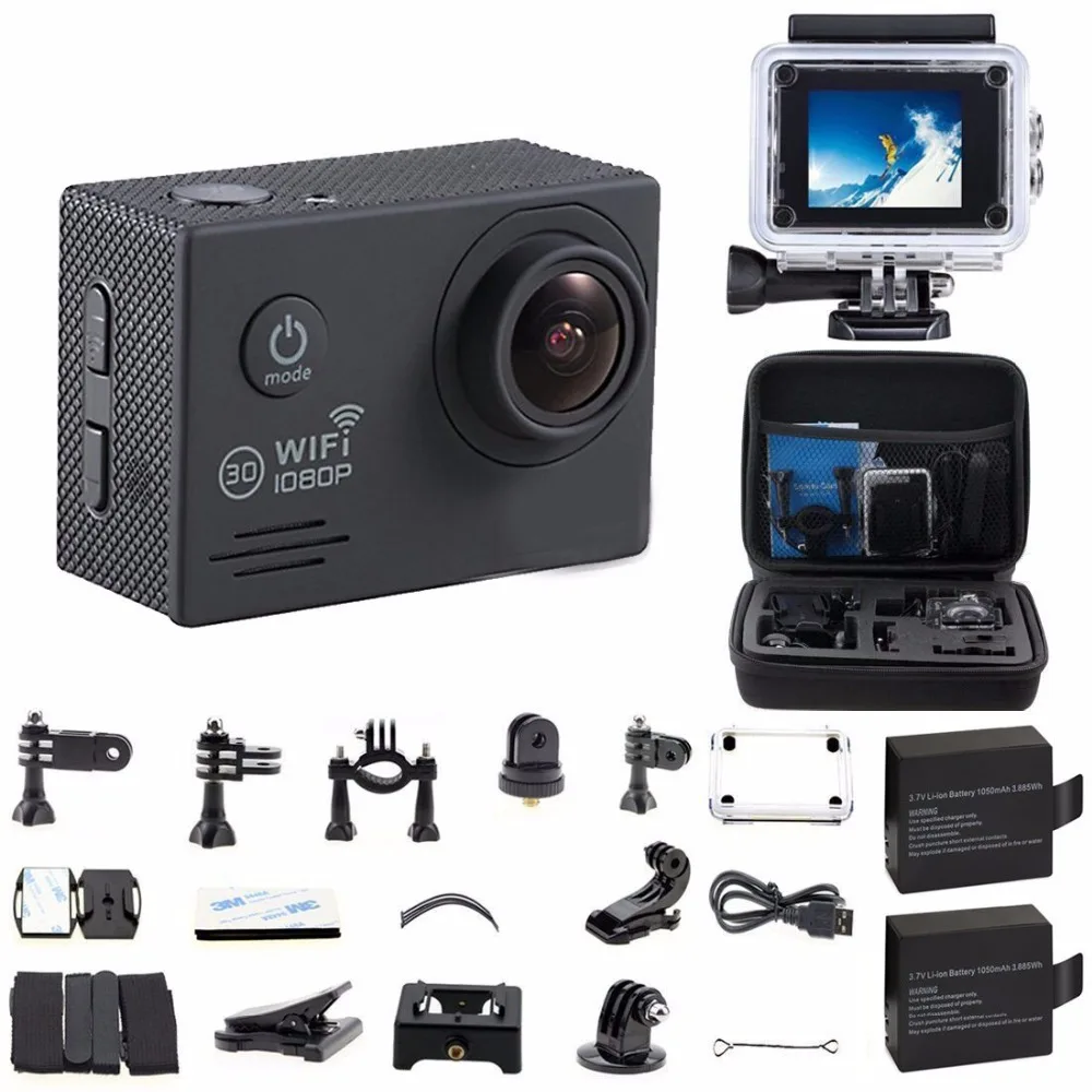 Экшн-камера HD Wi-Fi 1080P 30 м | Электроника