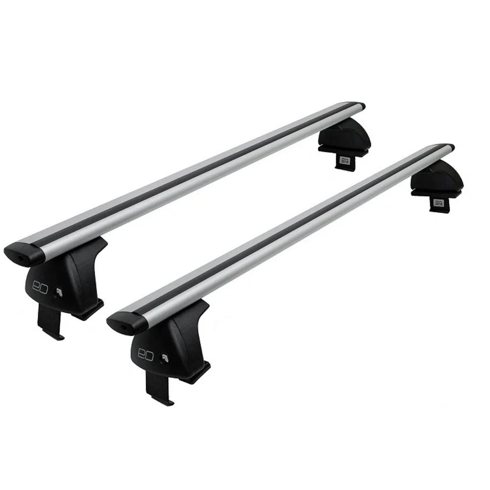 Trunk ed on the roof of Hyundai Solaris sedan (2011 - 2017) -rat-shaped black cross-bars-with a lock-125 cm. | Автомобили и
